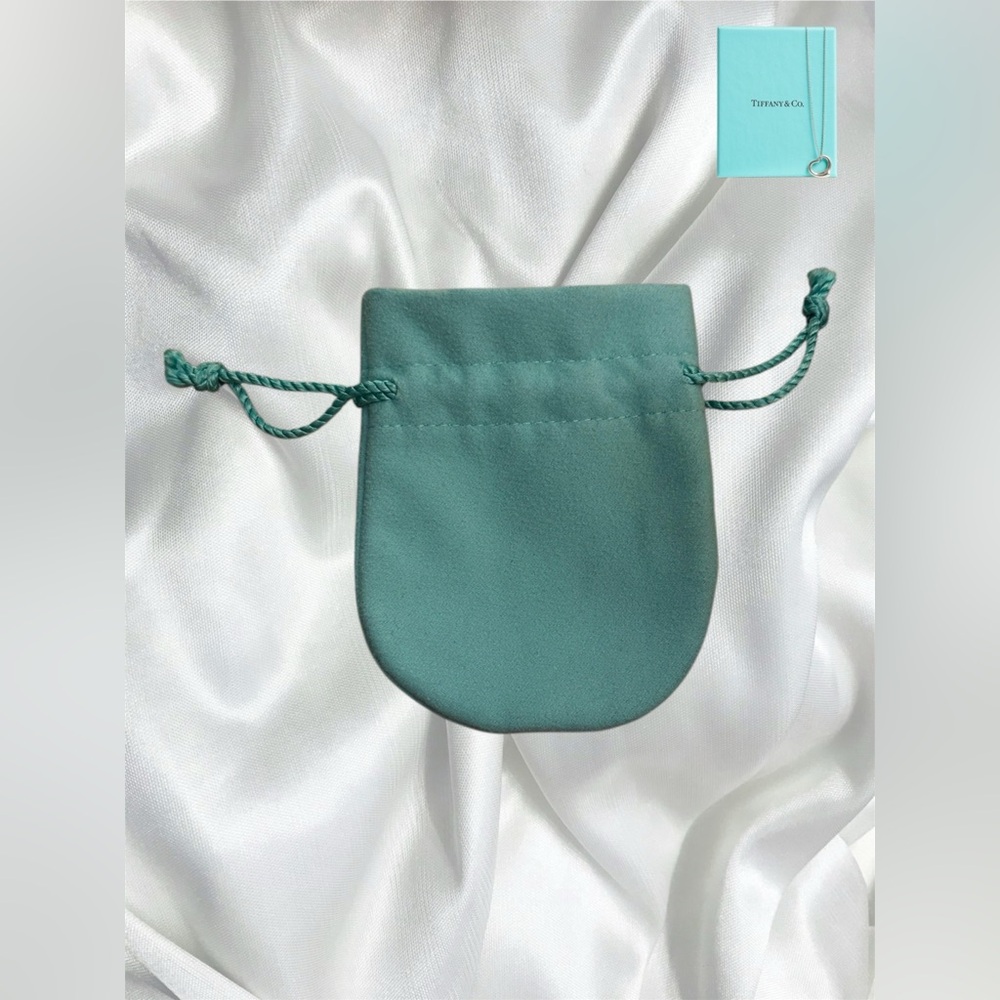 🛍️SALE🛍️ Tiffany & Co. Teal Drawstring Pouch - Picture 2 of 2